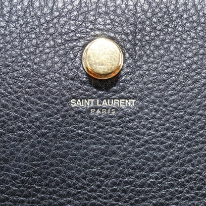 Saint Laurent Muse Two Bag Leather, BLACK, LEATHER, Handbag