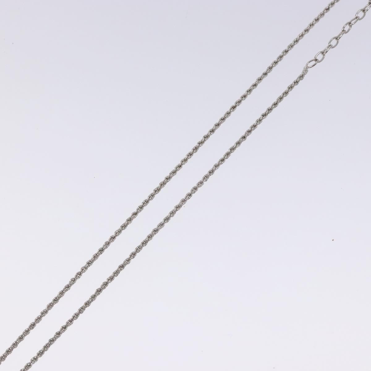 Christian Dior CD Round Pendant Necklace Metal, SILVER, METAL, Necklace