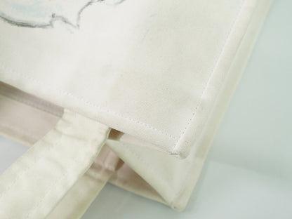 Chanel Cruise Tote Printed Canvas, WHITE, CANVAS, Tote bag