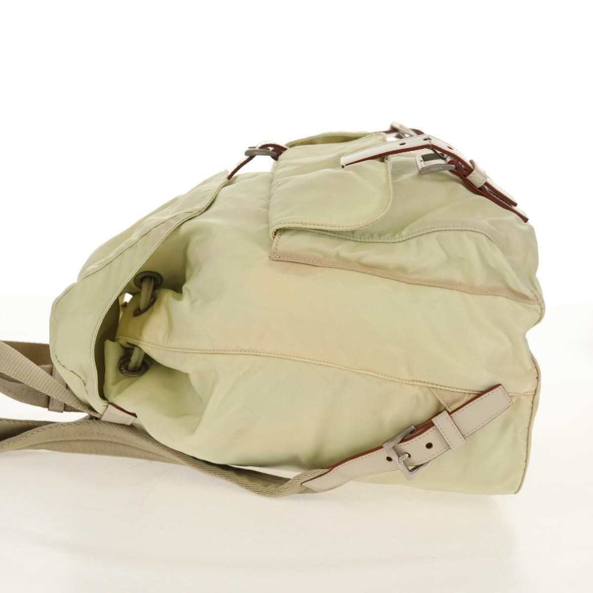 Prada Sac à dos Re-nylon nylon, BEIGE, NYLON, Backpack