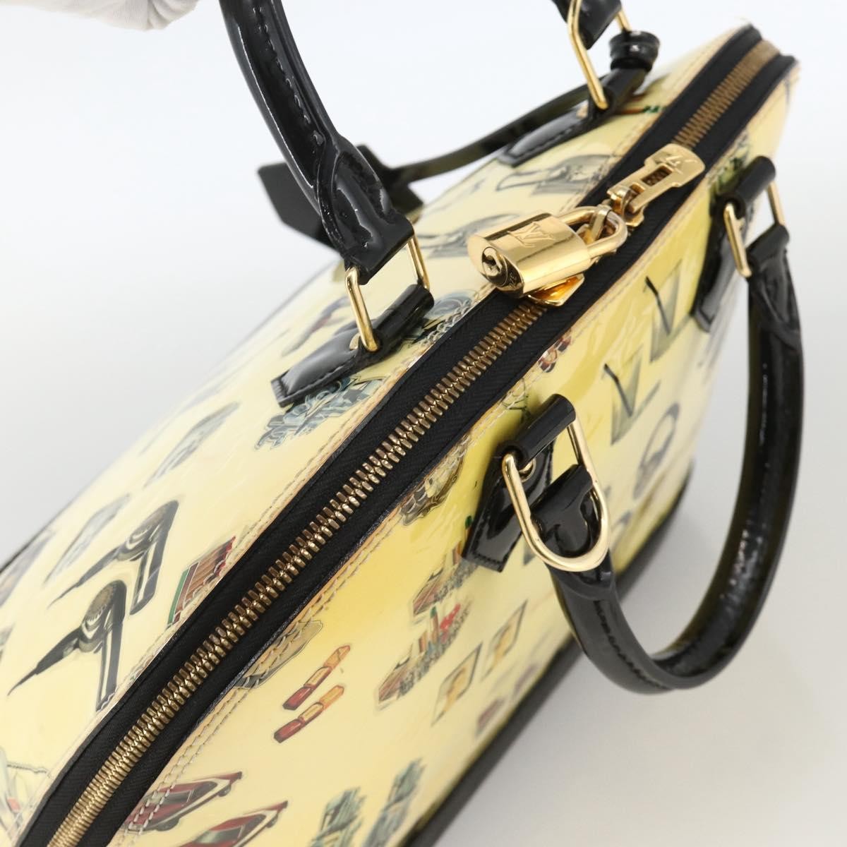 Louis Vuitton Alma Handbag Limited Edition Stickers Monogram Vernis, MULTICOLOUR, PATENT_LEATHER, Handbag