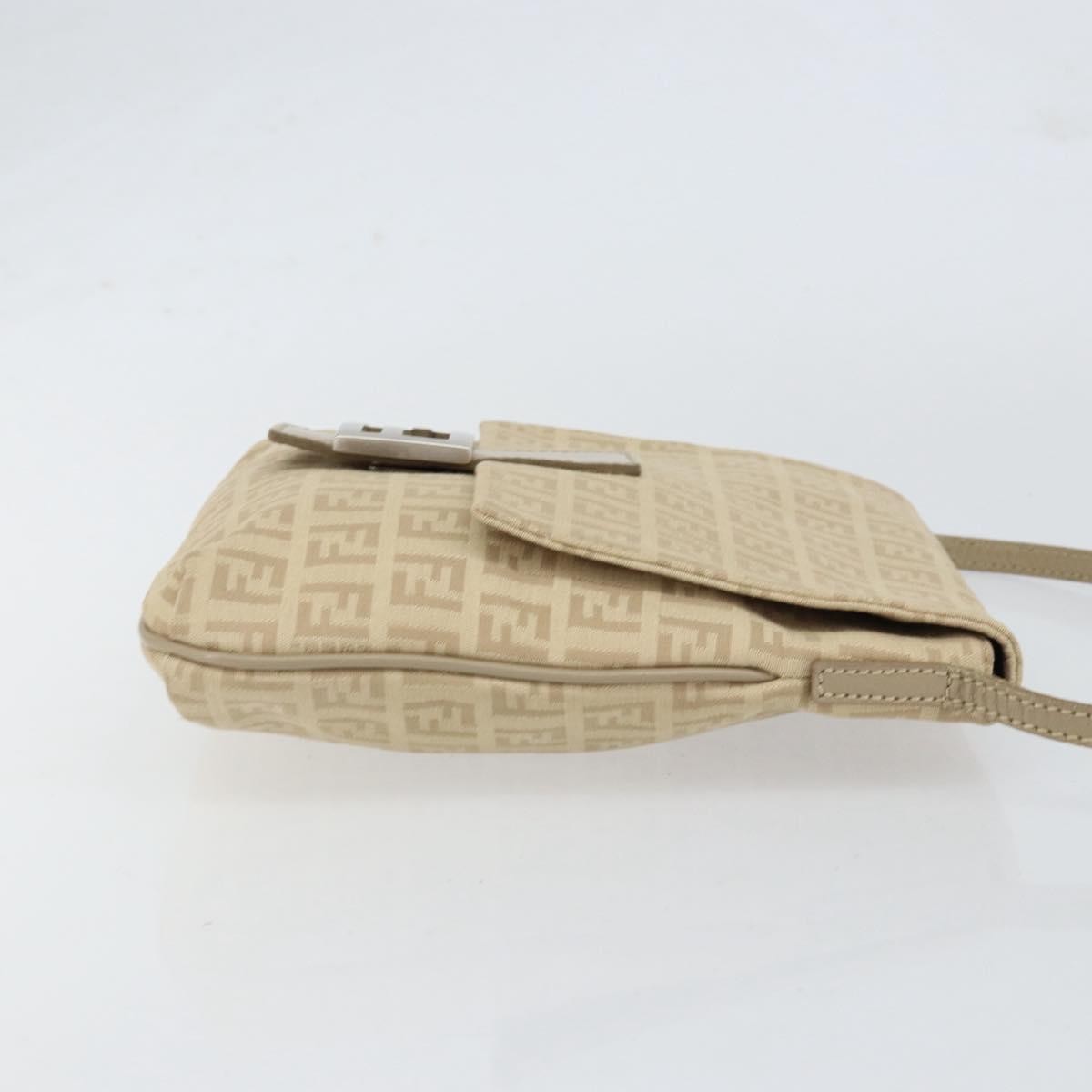 Fendi Vintage Flap Crossbody Bag Zucchino Canvas, BEIGE, CANVAS, Shoulder bag