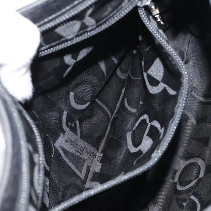 Salvatore Ferragamo Vala Shoulder Bag Nylon, BLACK, NYLON, Shoulder bag