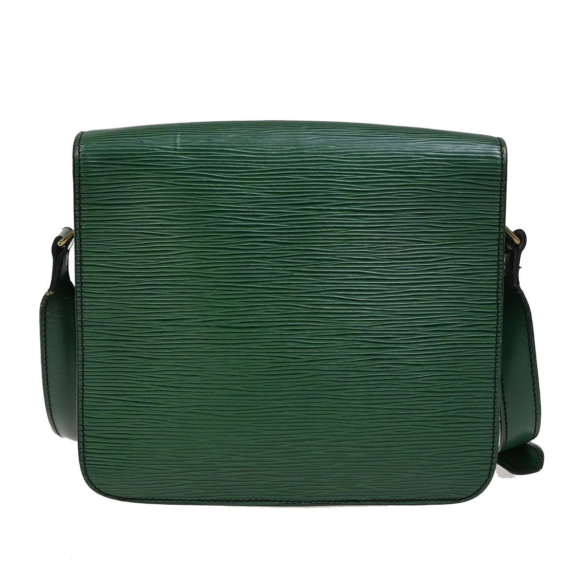 Louis Vuitton Cartouchiere Handbag Epi Leather, GREEN, LEATHER, Handbag