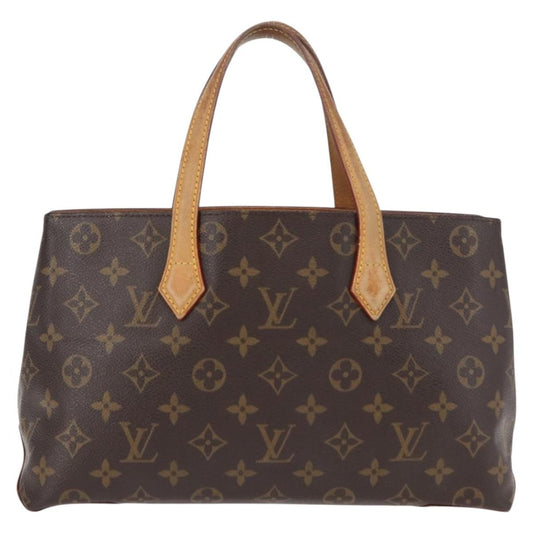 Louis Vuitton Wilshire Handbag Monogram Canvas, BROWN, CANVAS, Handbag