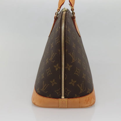 Louis Vuitton Alma Handbag Monogram Canvas, BROWN, CANVAS, Handbag