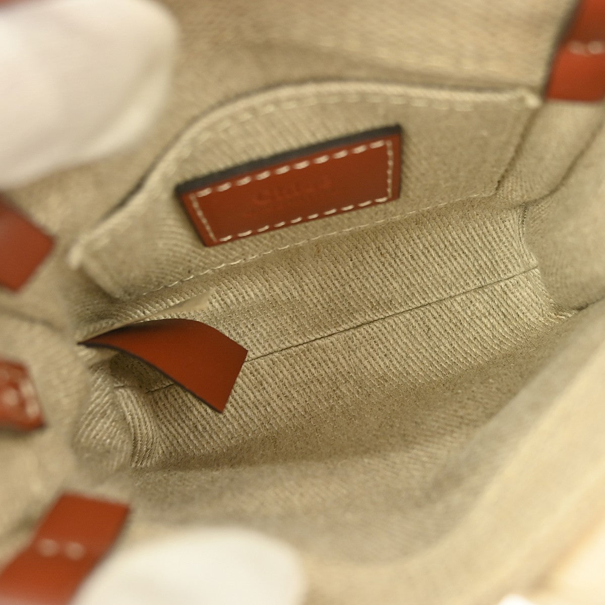 Chloe Woody Convertible Tote Canvas with Leather, BEIGE, CANVAS, Handbag