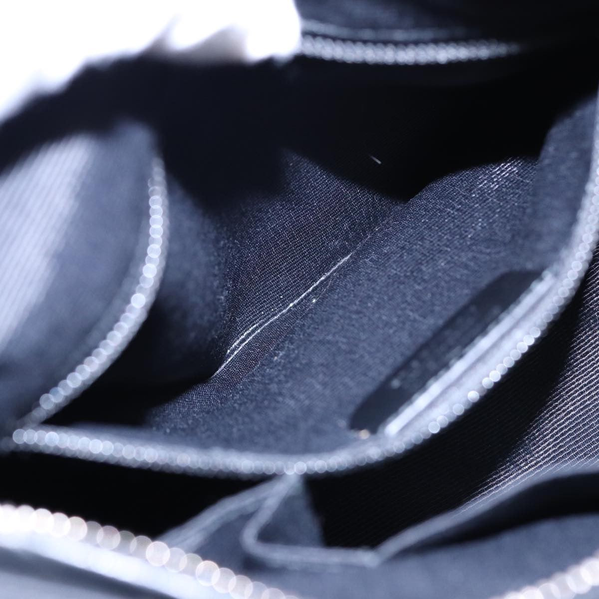 Salvatore Ferragamo Vintage Chain Shoulder Bag Nylon, BLACK, NYLON, Shoulder bag