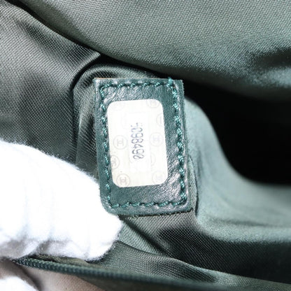 Chanel Vintage CC Lock Pocket Chain Tote Caviar, GREEN, LEATHER, Handbag