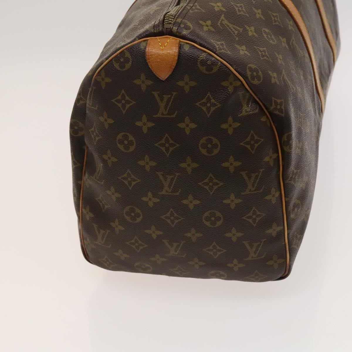 Louis Vuitton Keepall Bag Monogram Canvas, BROWN, CANVAS, Travel bag