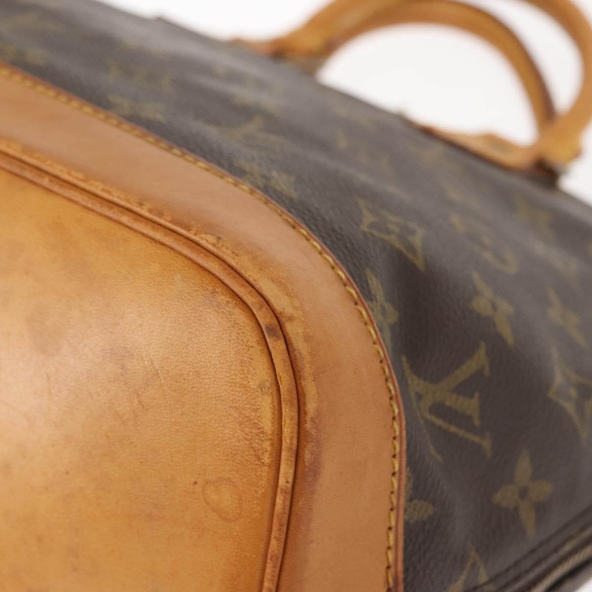 Louis Vuitton Alma Handbag Monogram Canvas, BROWN, CANVAS, Handbag