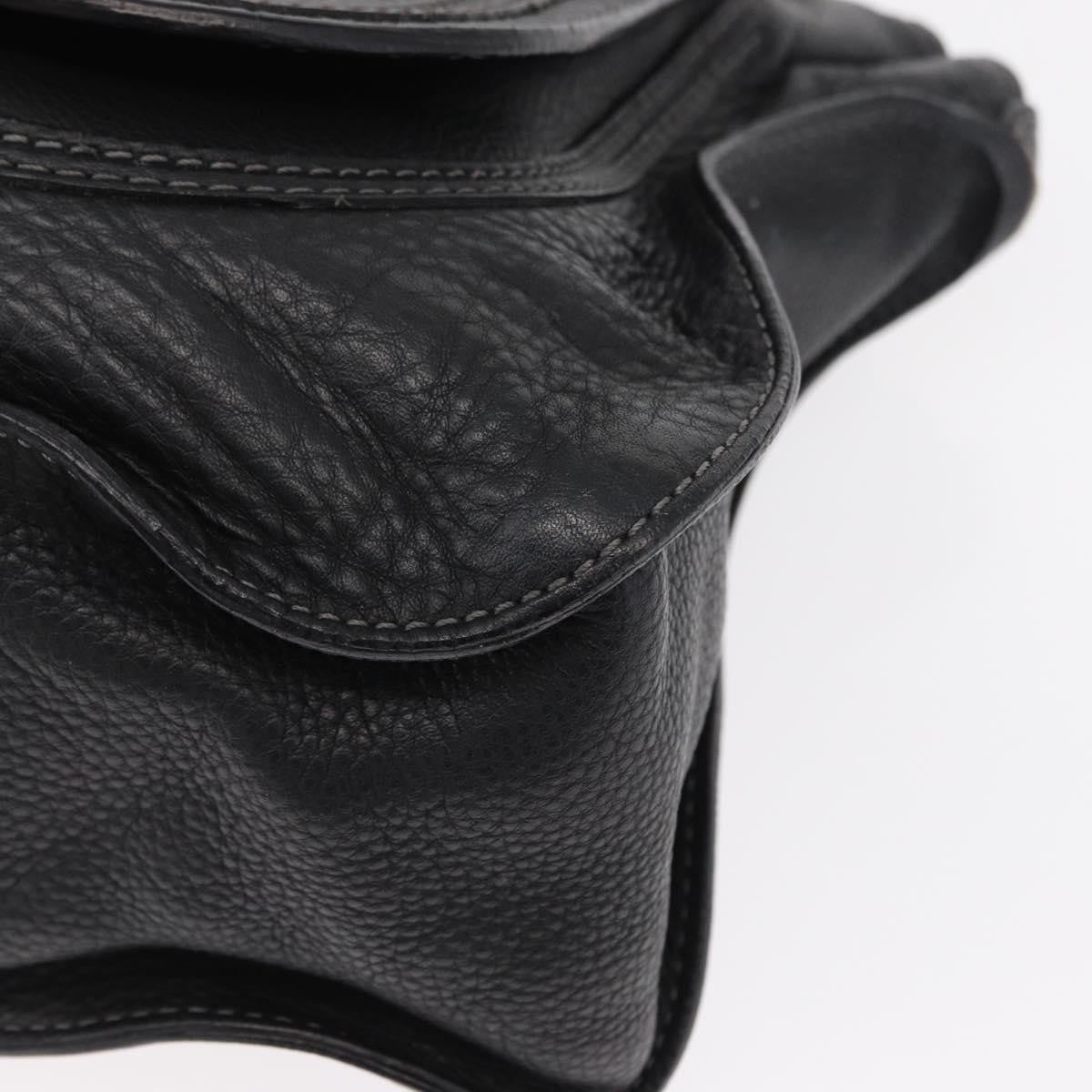 Chloe Marcie Satchel Leather, BLACK, LEATHER, Handbag