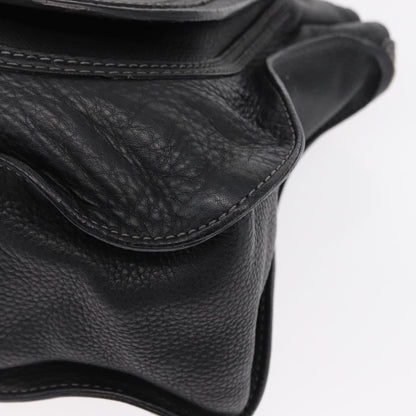 Chloe Marcie Satchel Leather, BLACK, LEATHER, Handbag