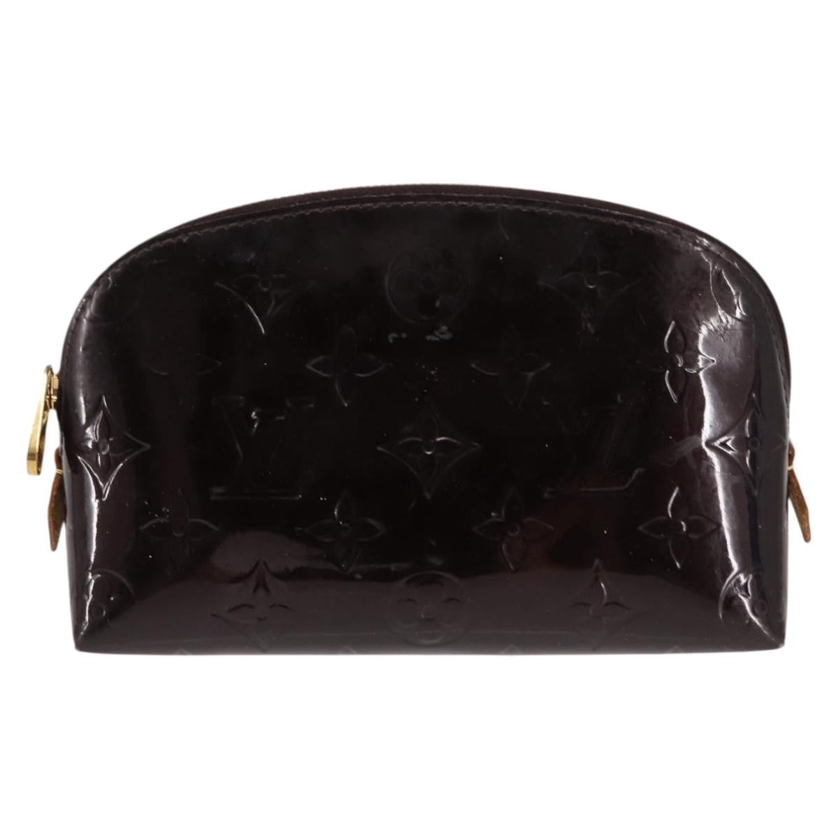 Louis Vuitton Cosmetic Pouch Monogram Vernis, PURPLE, PATENT_LEATHER, Clutche & pouche