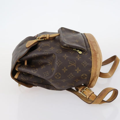 Louis Vuitton Vintage Montsouris Backpack Monogram Canvas, BROWN, CANVAS, Backpack