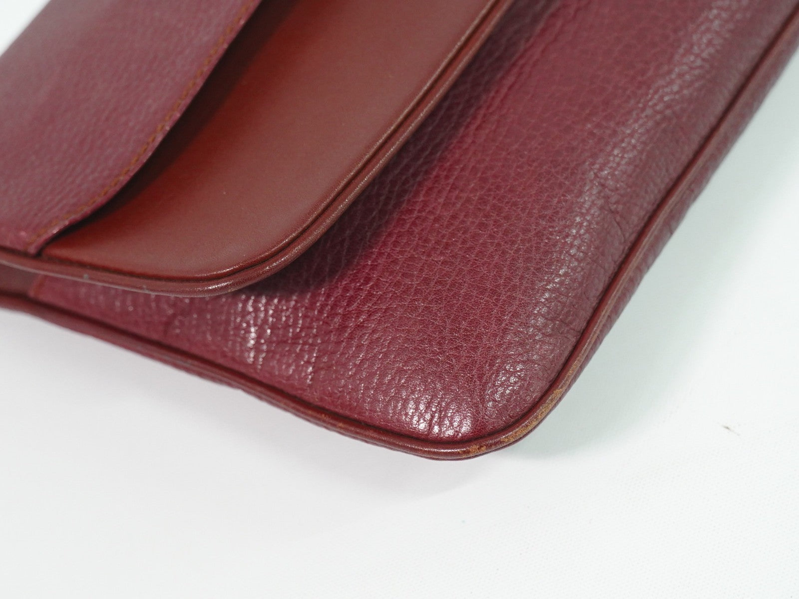 cartier Must de Cartier Shoulder Bag Leather, BURGUNDY, LEATHER, Shoulder bag