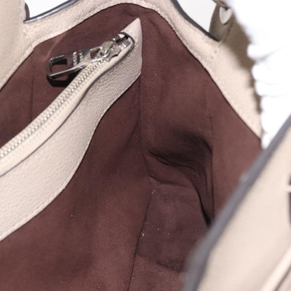 Louis Vuitton Sevres Handbag Mahina Leather, BEIGE, LEATHER, Handbag