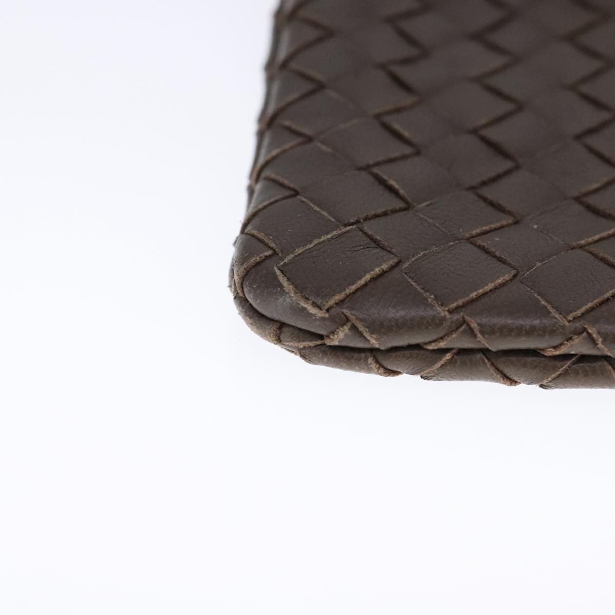 Bottega Veneta Crossbody Phone Holder Pouch Intrecciato Nappa, BROWN, LEATHER, Clutche & pouche
