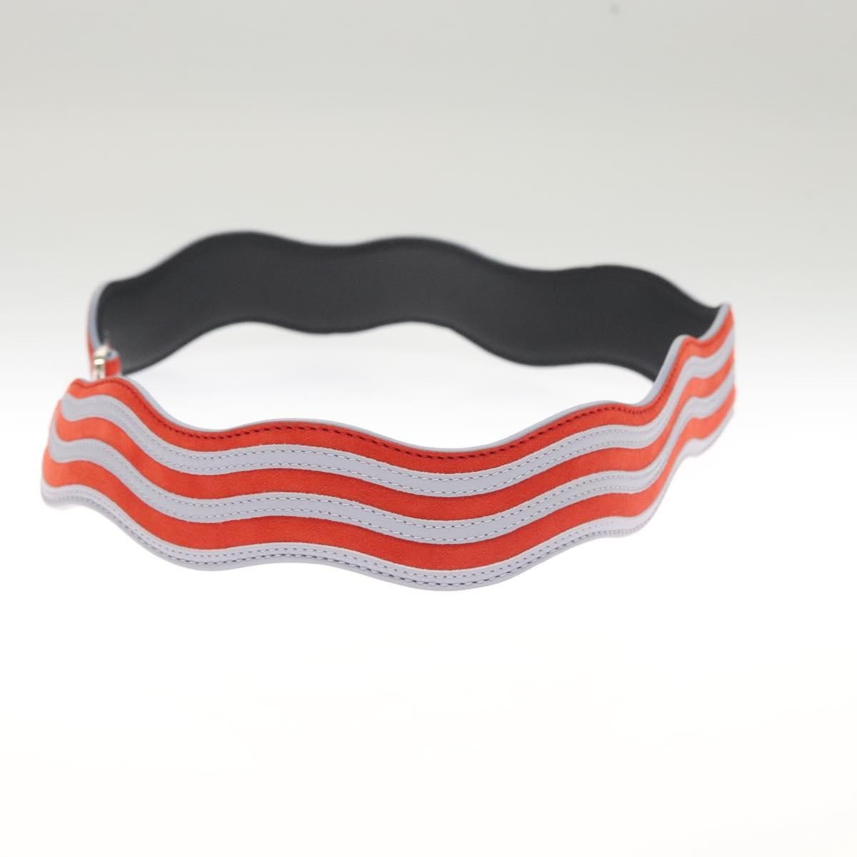 Fendi Zig Zag Shoulder Strap Leather, ORANGE, LEATHER, Straps