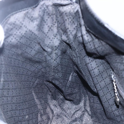 Gucci Vintage Bamboo Handle Open Hobo Nylon, BLACK, NYLON, Handbag