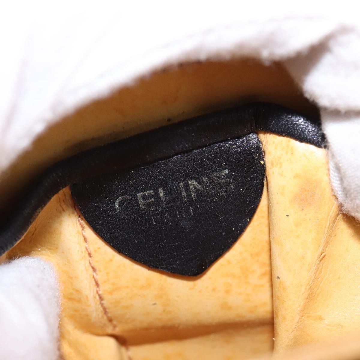 Celine Shoulder Bag Leather, BLACK, LEATHER, Shoulder bag