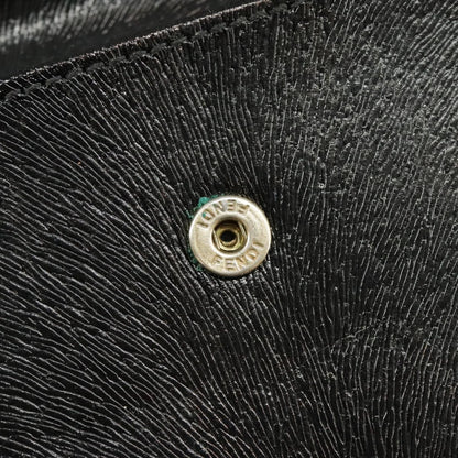 Fendi Bifold Flat Wallet Joshua Vides Printed Leather, BLACK, LEATHER, Wallets