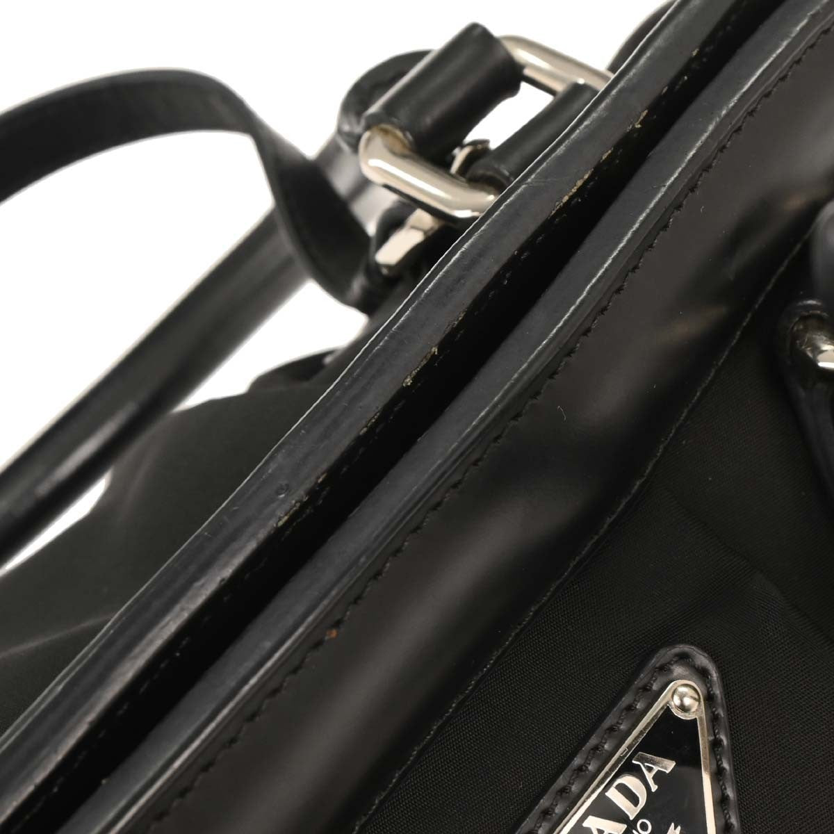 Prada Vintage Shoulder Bag Tessuto, BLACK, NYLON, Shoulder bag