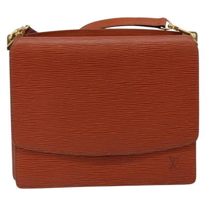Louis Vuitton Grenelle Shoulder Bag Epi Leather, BROWN, LEATHER, Shoulder bag