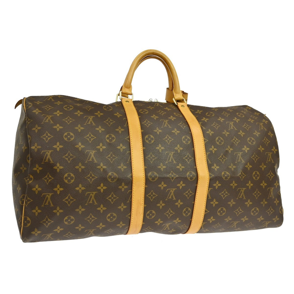 Louis Vuitton Keepall Bag Monogram Canvas, Brown, Canvas, Travel Bag