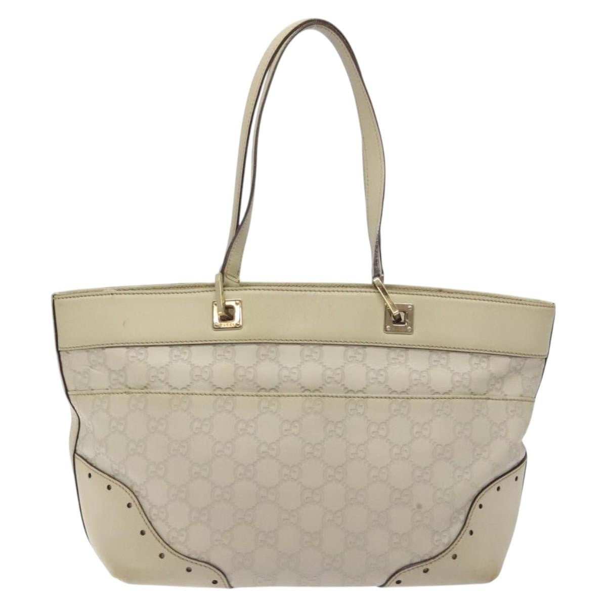 Gucci GG Canvas Bag Canvas, WHITE, CANVAS, Tote bag