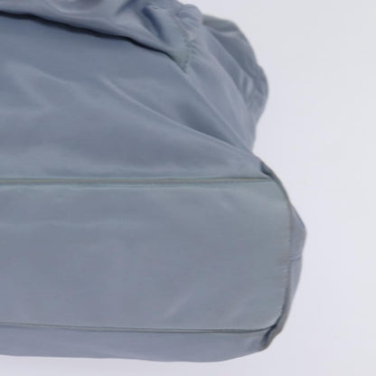 Prada Side Pocket Tote Nylon, BLUE, NYLON, Tote bag