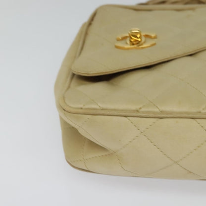 Chanel Vintage Front Pocket Camera Bag Satin, BEIGE, SATIN, Handbag