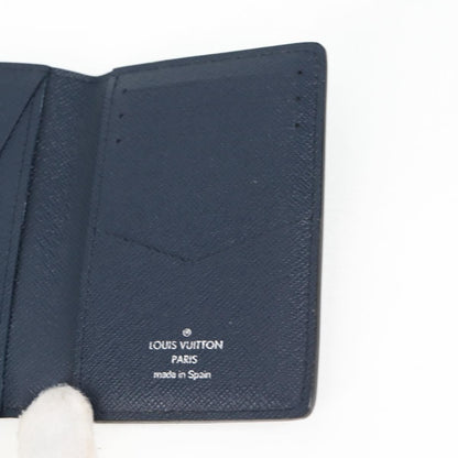 Louis Vuitton Graphite Card Case Monogram Damier, BLUE, CANVAS, Card Holders