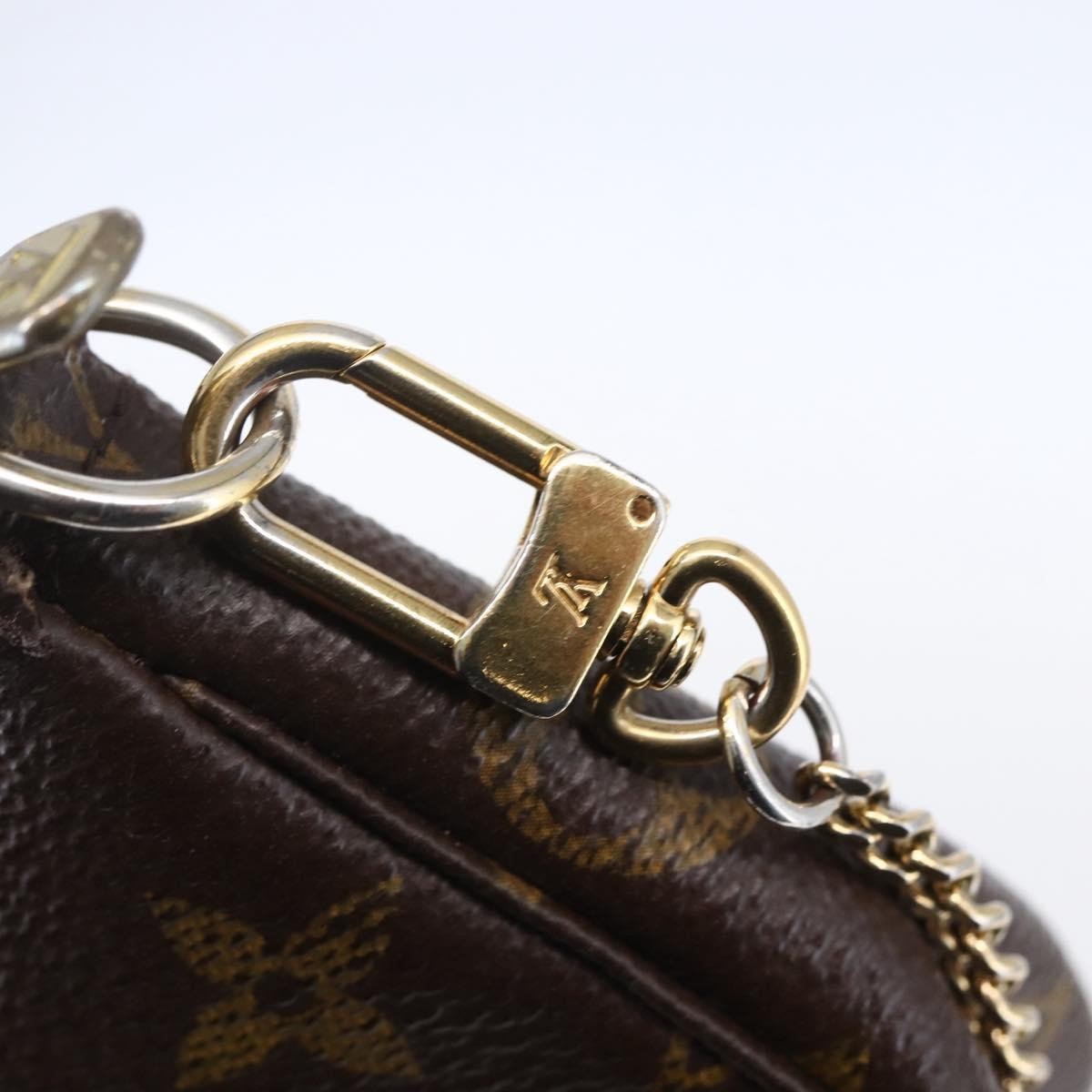 Louis Vuitton Pochette Accessoires Limited Edition Christmas Animation Monogram Canvas, BROWN, CANVAS, Clutche & pouche