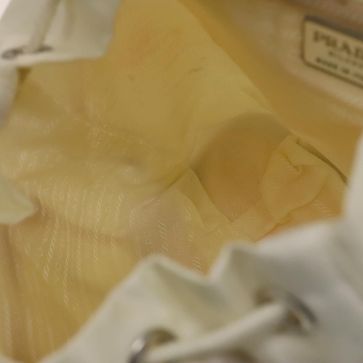 Prada Double Front Pocket Backpack Tessuto, WHITE, NYLON, Backpack