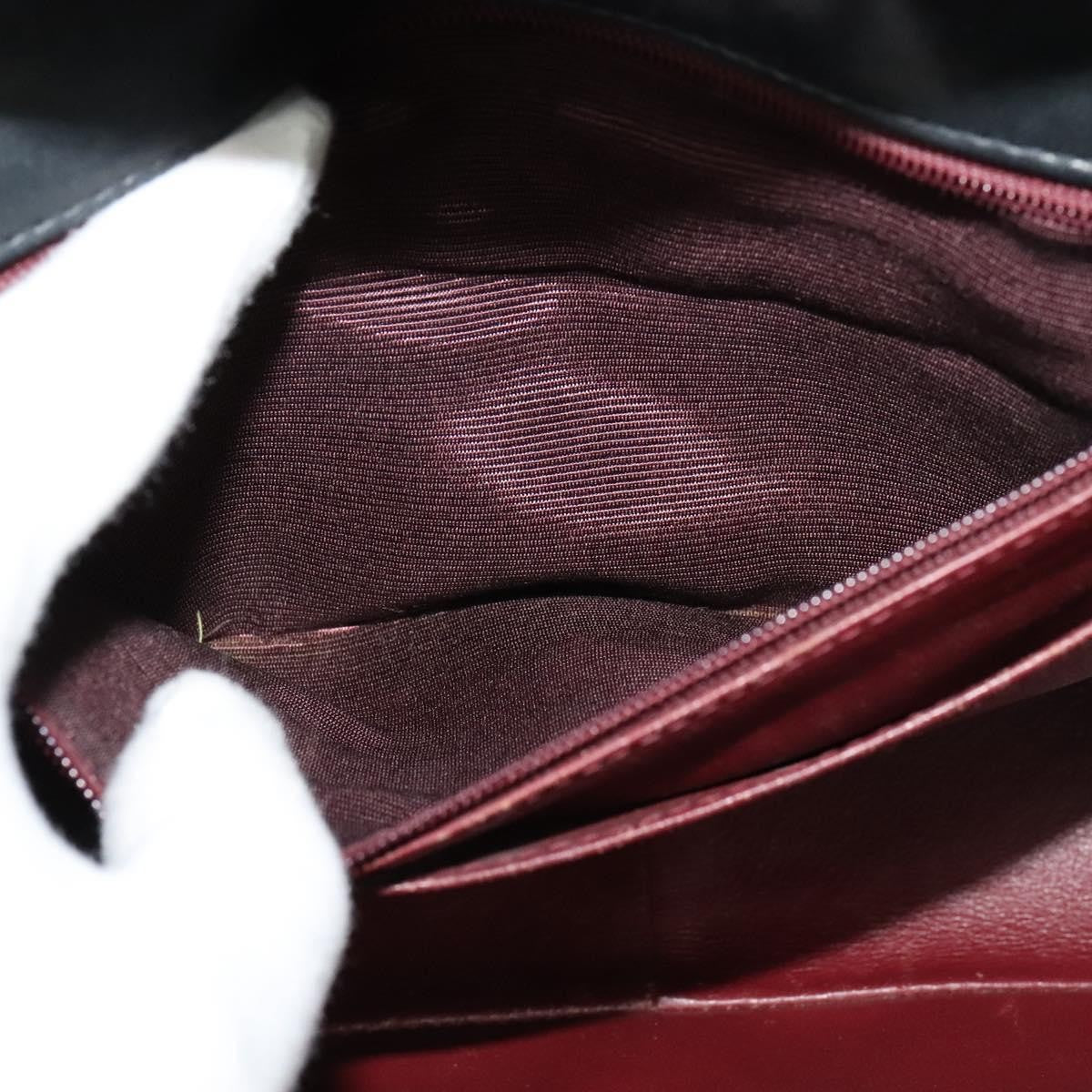 Chanel Vintage Vertical CC Flap Bag Leather, BLACK, LEATHER, Shoulder bag