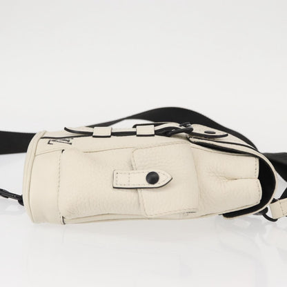 Louis Vuitton Christopher Backpack Taurillon Leather, WHITE, LEATHER, Shoulder bag