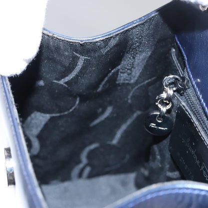 Salvatore Ferragamo Gancini handbag Patent leather, BLUE, PATENT_LEATHER, Handbag