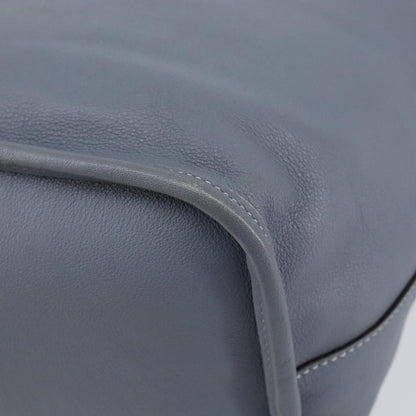 Loewe Anagram Shoulder Bag Leather, BLUE, LEATHER, Shoulder bag