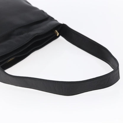 Loewe Anagram Shoulder Bag Leather, BLACK, LEATHER, Shoulder bag