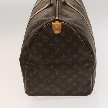 Louis Vuitton Keepall Bag Monogram Canvas, BROWN, CANVAS, Travel bag