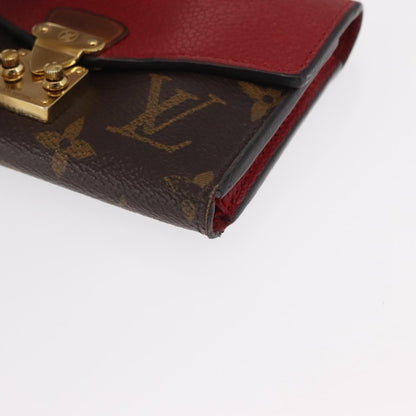 Louis Vuitton Pallas Wallet NM Monogram Canvas and Calfskin, BROWN, CANVAS, Wallets