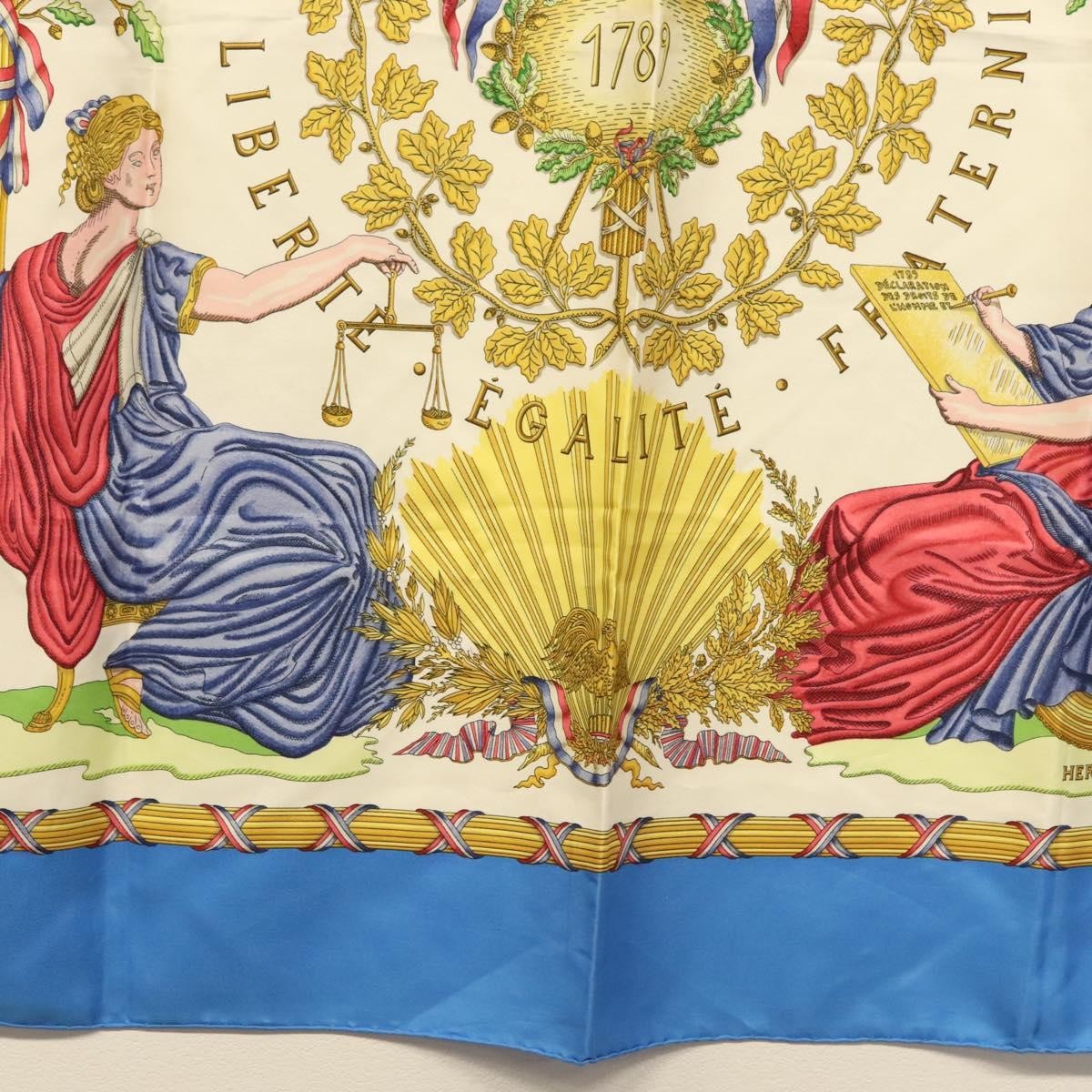 Hermes Carré 90 Silk multicolor, WHITE, SILK, Scarve & shawl