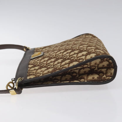 Christian Dior Vintage Trotter Shoulder Bag Canvas, BROWN, CANVAS, Shoulder bag