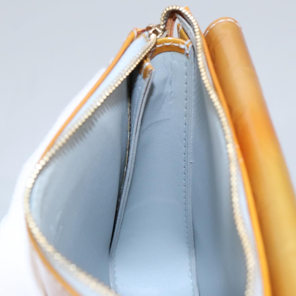 Louis Vuitton Pochette Mott Patent leather, YELLOW, PATENT_LEATHER, Clutche & pouche