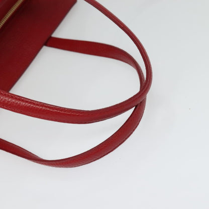 Salvatore Ferragamo Amy Tote Pebbled Leather, RED, LEATHER, Tote bag