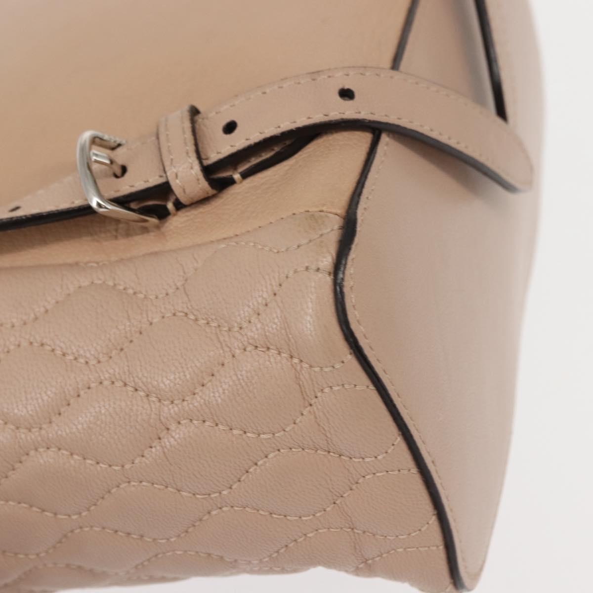 Bally Vintage Backpack Quilted Leather, PINK, LEATHER, Backpack