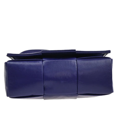 Bottega Veneta Cassette Crossbody Bag Maxi Intrecciato Fringe Leather, PURPLE, LEATHER, Crossbody bag