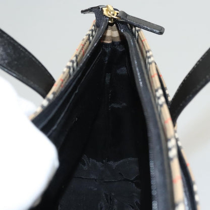 Burberry Nova Check Handbag Nova Check Canvas and leather, BEIGE, CANVAS, Handbag