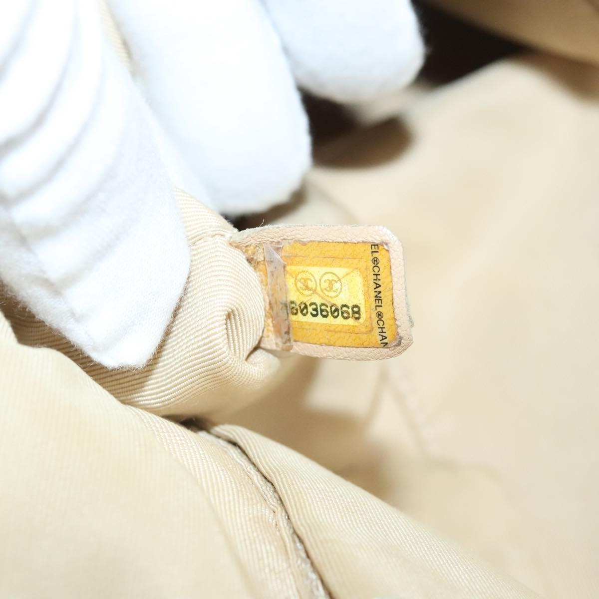 Chanel Chain Shoulder Bag Leather, GRAY, LEATHER, Shoulder bag